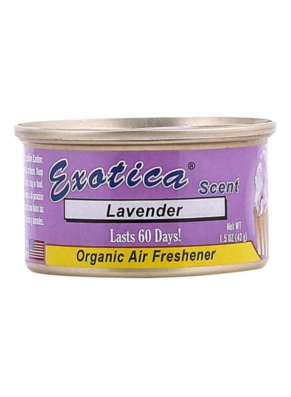 

Exotica 42g Lavender Organic Car Air Freshener, Purple