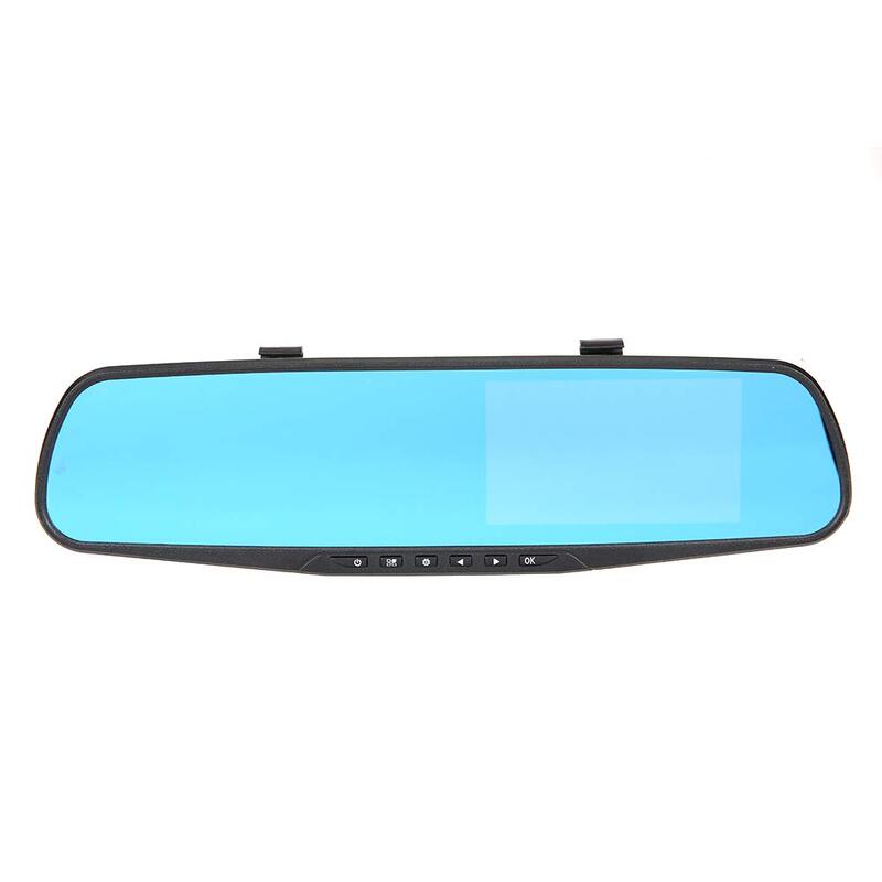 

Generic 140 Degree Wide Angle Rearview Car Mirror Dashboard Camera With DVR Video Recorder, Black
