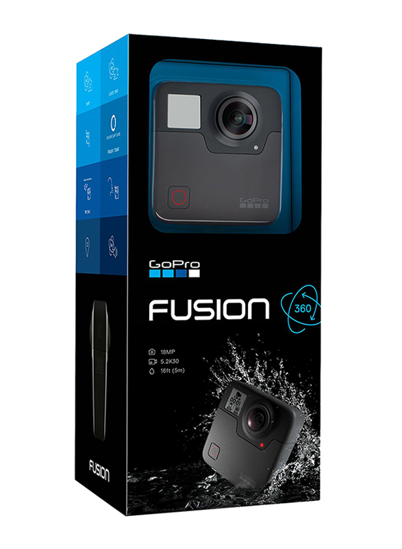 

GoPro Fusion Action Camera, 18 MP, CHDHZ-103, Black