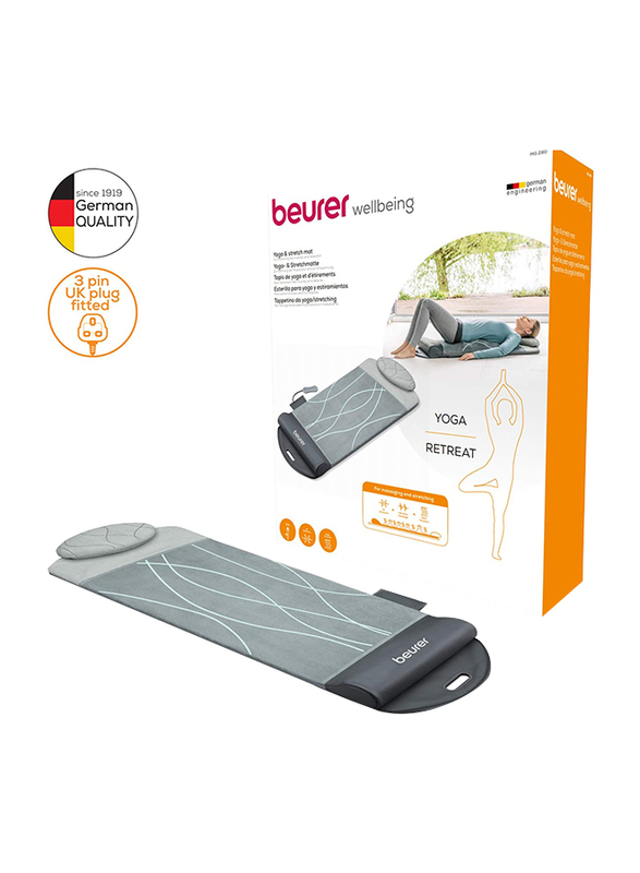 Beurer MG 280 Yoga & Stretch Mat, Grey/Black