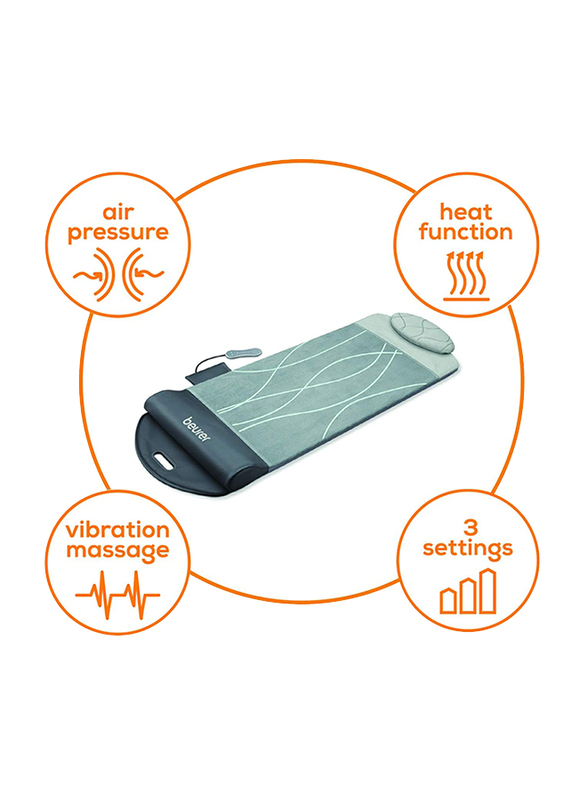 Beurer MG 280 Yoga & Stretch Mat, Grey/Black
