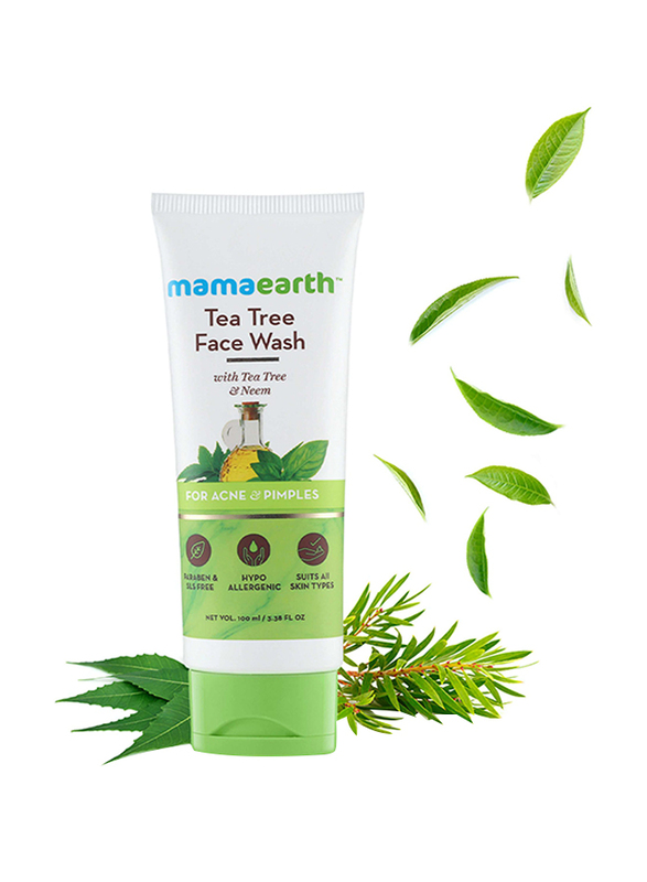 

Mamaearth Tea Tree Face Wash for Acne & Pimples, 100ml