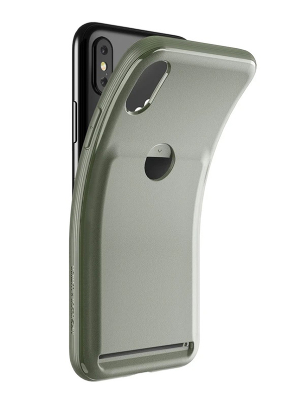 Vrs Design Apple iPhone X Damda Fit Card Slot Slim Wallet Mobile Phone Case Cover, Eucalyptus Green