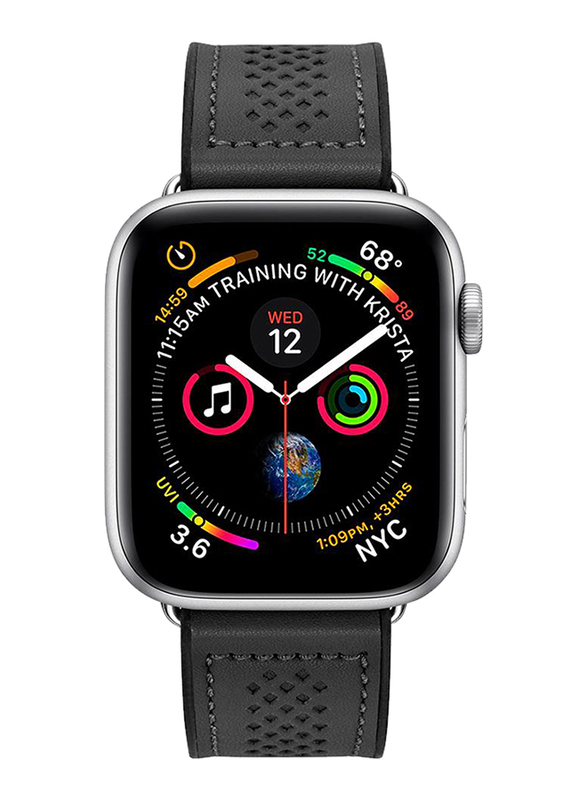 Spigen Retro Fit Watch Band for Apple Watch 44mm Series 5/4 and Apple Watch 42mm Series 3/2/1, Black