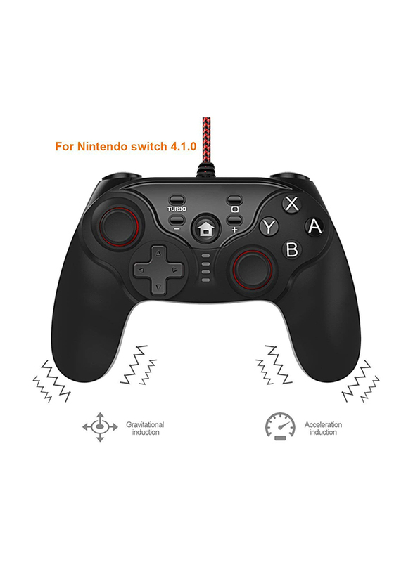 Gamewill Game Pad Wired Controller for Nintendo Switch, Black