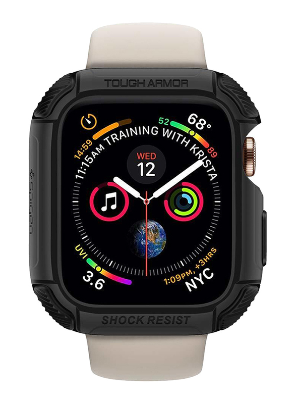 Spigen Tough Armor Watch Case Cover for Apple Watch 44mm Series 4, Black