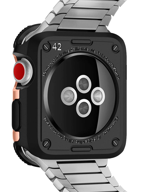 Spigen Tough Armor 2 Watch Case Cover for Apple Watch 42mm Series 3/2/1, Blush Gold
