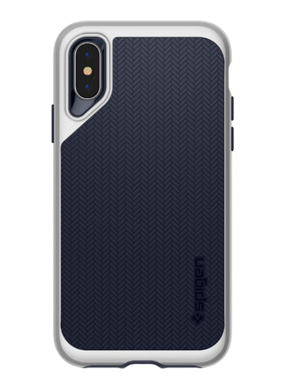 

Spigen Apple iPhone XS/X Neo Hybrid Mobile Phone Case Cover, Satin Silver