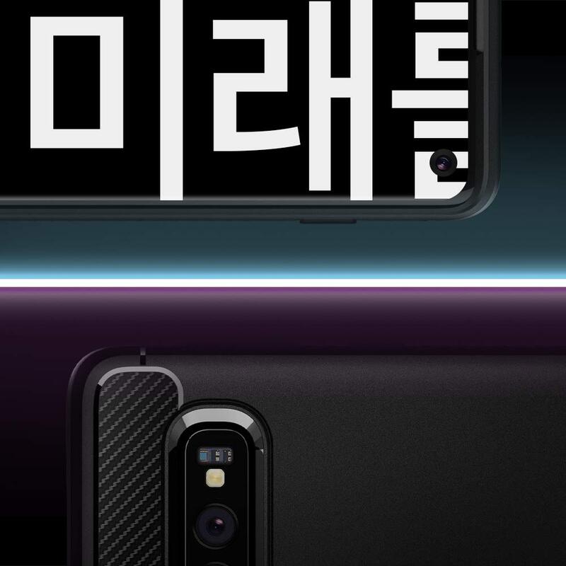 Spigen Samsung Galaxy S10 (2019) Rugged Armor with Shockproof Protection and Slim Profile Designed Mobile Phone Case Cover, Matte Black