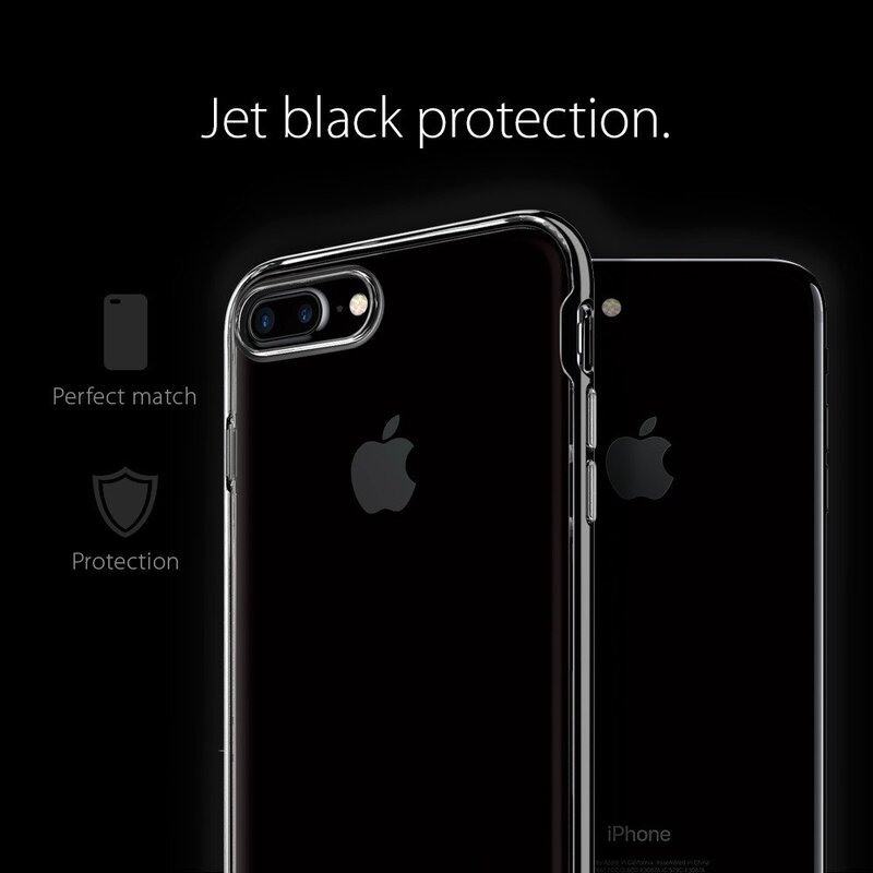 Spigen Apple iPhone 7 Plus Neo Hybrid Crystal Mobile Phone Case Cover, Jet Black