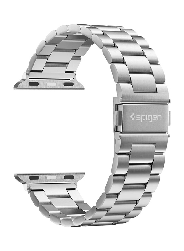 Spigen Modern Fit Watch Band for Apple Watch 44mm Series 4 and Apple Watch 42mm Series 3/2/1, Silver
