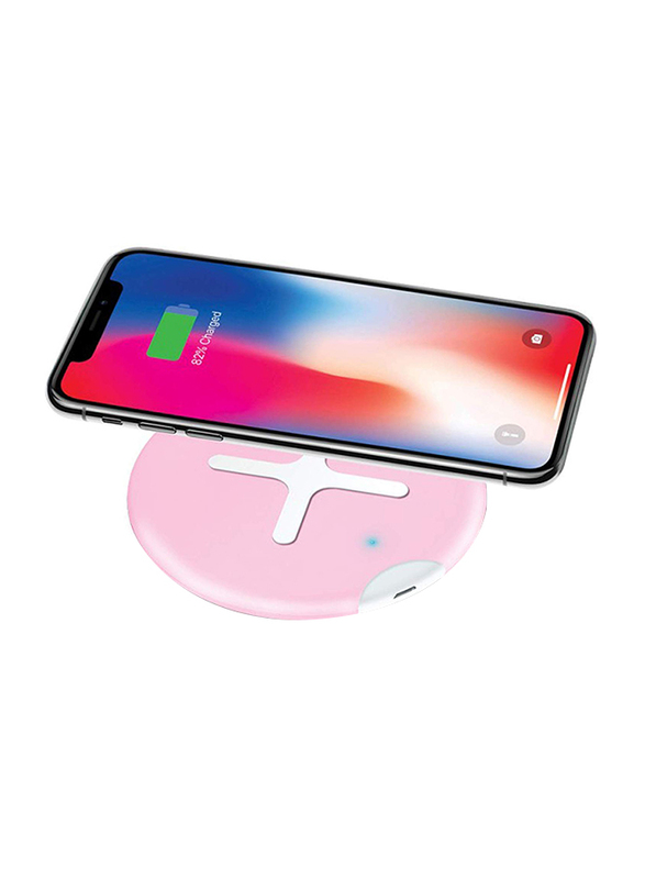 Odoyo XC5 Wireless Charging Pad, Qi Enabled, 10W Android, 7.5W iOS 11.2, Pink
