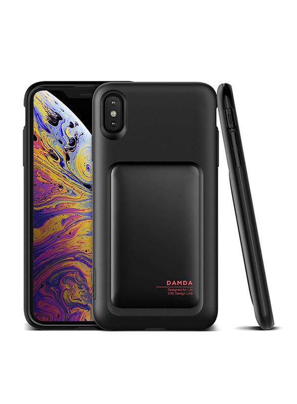 VRS Design iPhone XS Max Damda High Pro Shield Mobile Phone Back Case Cover, Matt Black