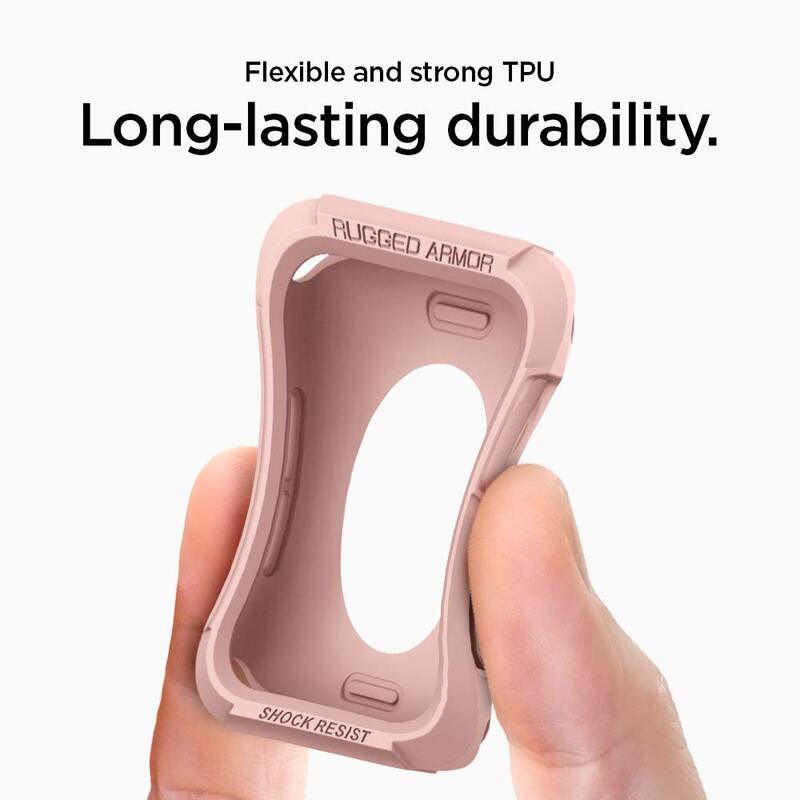 Spigen Apple Watch 44mm Series 6/SE/5/4 TPU case cover Rugged Armor, Rose Gold