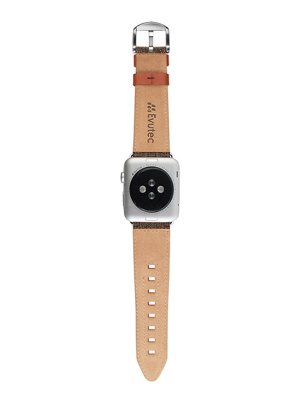 Evutec Northill Series Watch Band for Apple Watch 44mm/42mm Series 4/3/2/1, Brigandine Lava