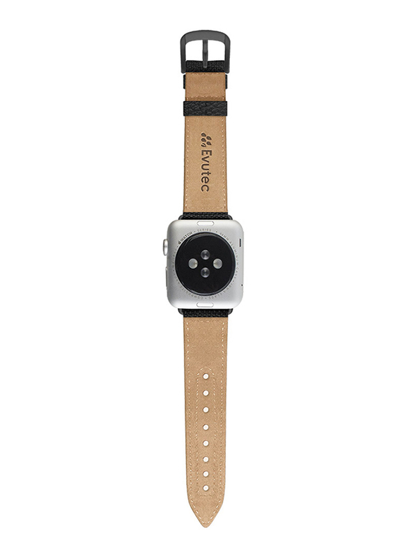 Evutec Northill Series Watch Band for Apple Watch 40mm/38mm Series 4/3/2/1, Black