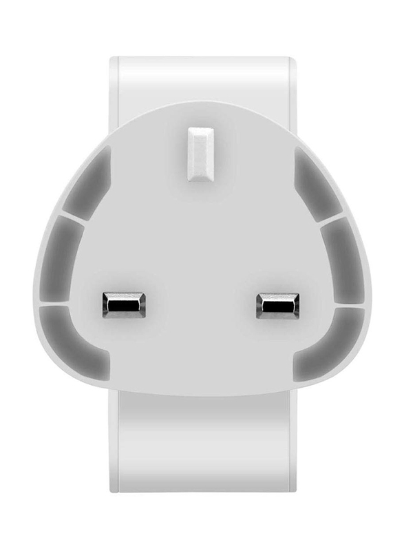 Momax UM8 UK 48W Fast Wall Charger, One Plug 2 Ports USB-C Power Deliver, QC 3.0 USB Adapter, White