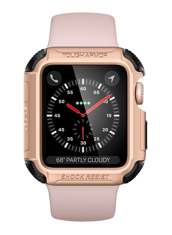 Spigen Tough Armor 2 Watch Case Cover for Apple Watch 42mm Series 3/2/1, Blush Gold