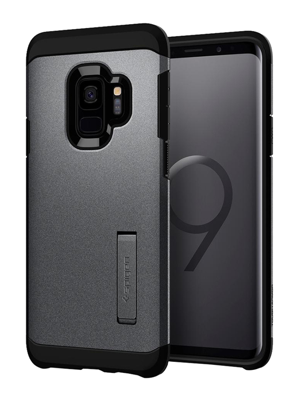

Spigen Samsung Galaxy S9 Tough Armor Kickstand Mobile Phone Case Cover, Grey