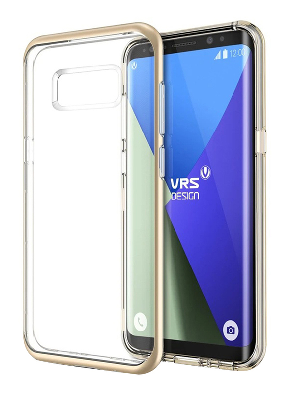 

Vrs Design Samsung Galaxy S8 Plus Crystal Bumper Mobile Phone Case Cover, Shine Gold
