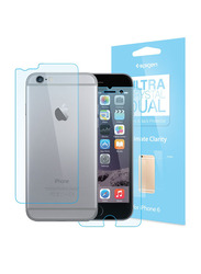 Spigen Apple iPhone 6 Plus (5.5 inch) Ultra Crystal Dual Screen & Back Protector, Clear