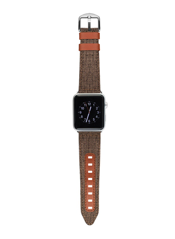 Evutec Northill Series Watch Band for Apple Watch 44mm/42mm Series 4/3/2/1, Brigandine Lava