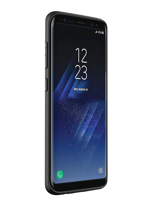 Evutec Samsung Galaxy S8 AER Series Mobile Phone Case Cover, with AFIX Air Vent Magnetic Car Mount, Karbon Black