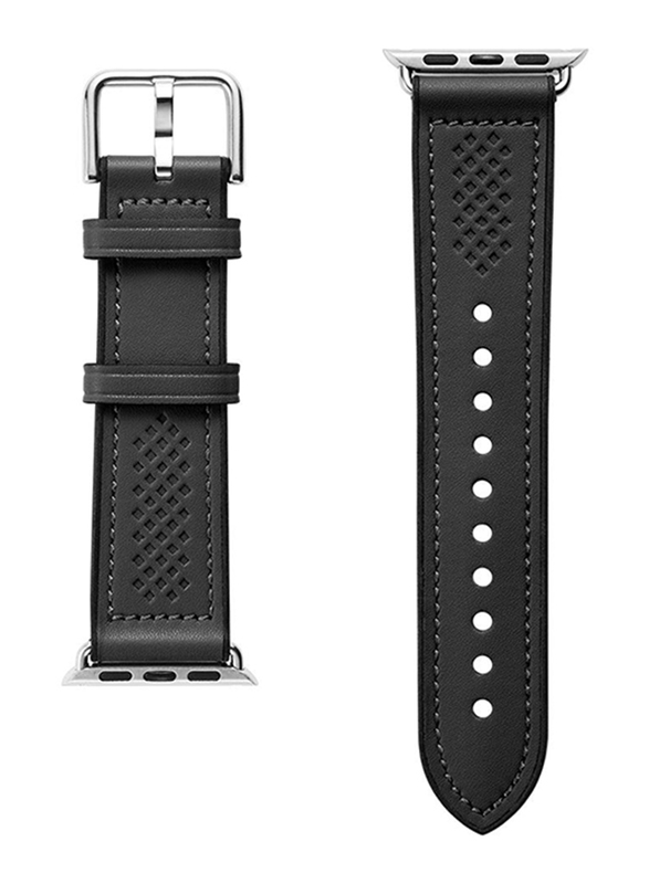 Spigen Retro Fit Watch Band for Apple Watch 44mm Series 5/4 and Apple Watch 42mm Series 3/2/1, Black