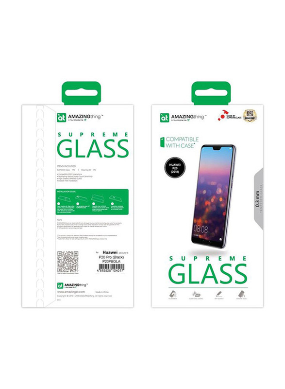 Amazing Thing Huawei P20 Supreme Glass Fully Covered Tempered Glass Screen Protector, Clear