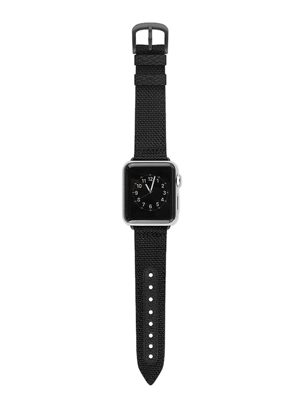 Evutec Northill Series Watch Band for Apple Watch 40mm/38mm Series 4/3/2/1, Black