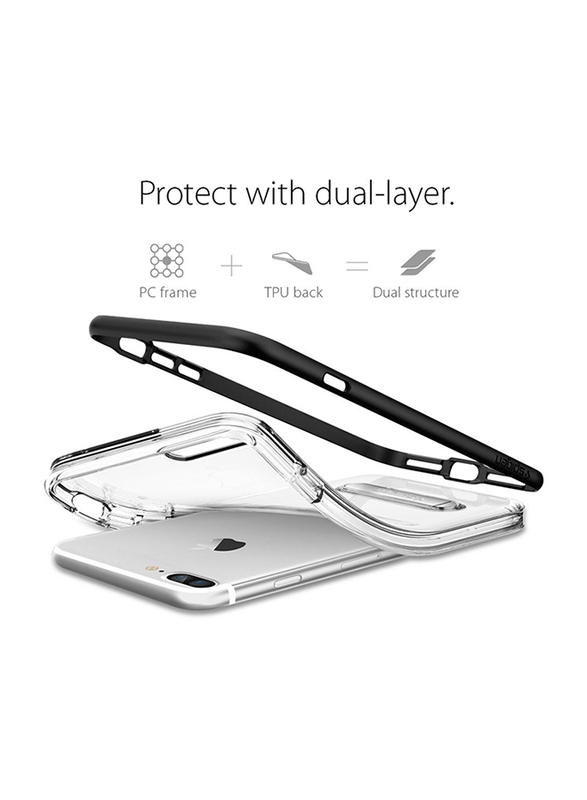 Spigen Apple iPhone 7 Plus Crystal Hybrid Mobile Phone Case Cover, Black