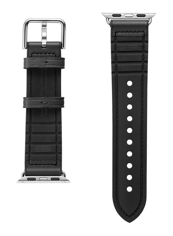 Spigen Retro Fit Watch Band for Apple Watch 44mm Series 5/4 and Apple Watch 42mm Series 3/2/1, Black