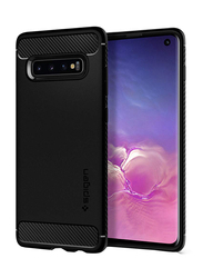 Spigen Samsung Galaxy S10 (2019) Rugged Armor with Shockproof Protection and Slim Profile Designed Mobile Phone Case Cover, Matte Black