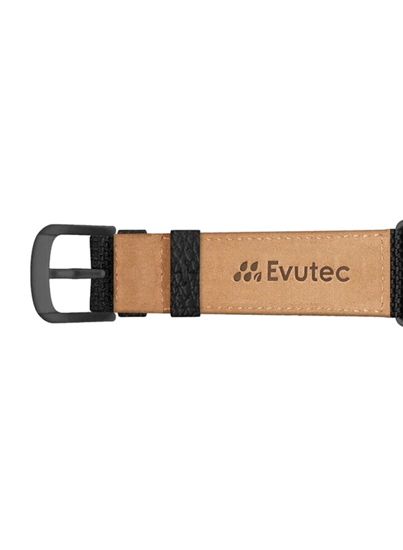 Evutec Northill Series Watch Band for Apple Watch 44mm/42mm Series 4/3/2/1, Tweed Tan