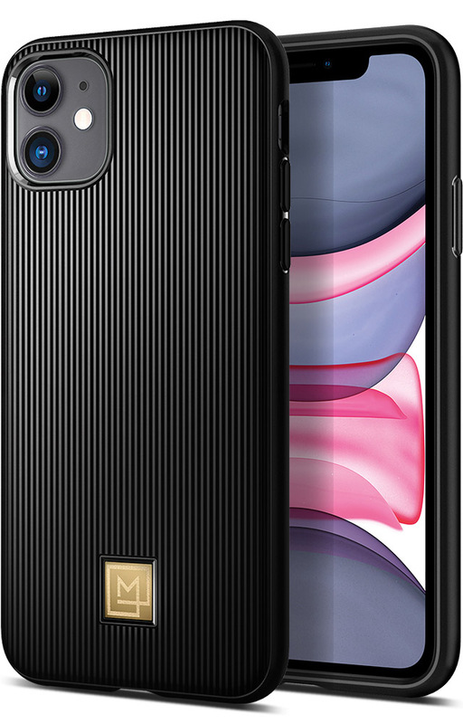 

Spigen Apple iPhone 11 PU Case Cover La Manon Classy- Black