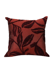 OraOnline Amondi Red/Maroon Decorative Cushion/Pillow, 40x40 cm