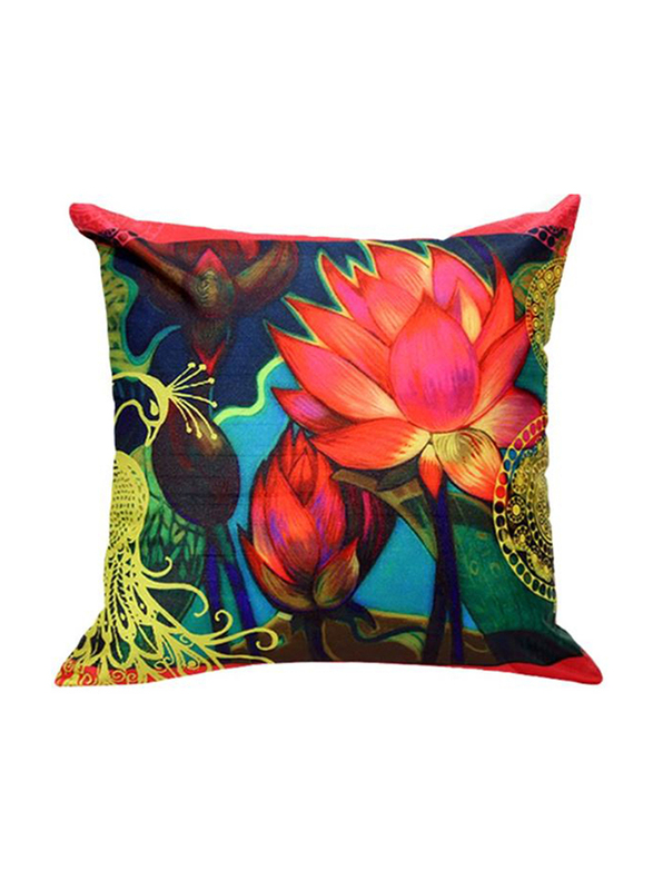 OraOnline No. 4 Multicolor Decorative Cushion/Pillow, 40x40 cm