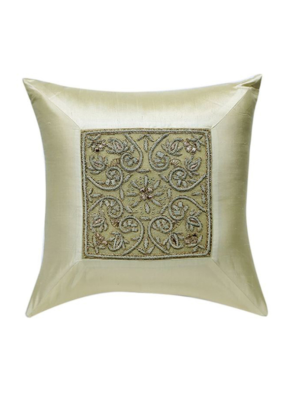 OraOnline Elite Off White Decorative Cushion/Pillow, 40x40 cm