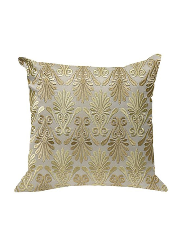 OraOnline Enlighten Off White Decorative Cushion/Pillow, 40x40 cm