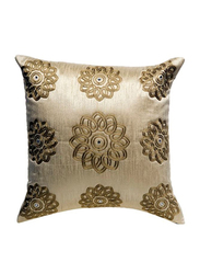 OraOnline Floris Beige Decorative Cushion/Pillow, 40x40 cm
