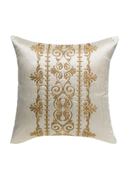 OraOnline Iris Off White Decorative Cushion/Pillow, 40x40 cm