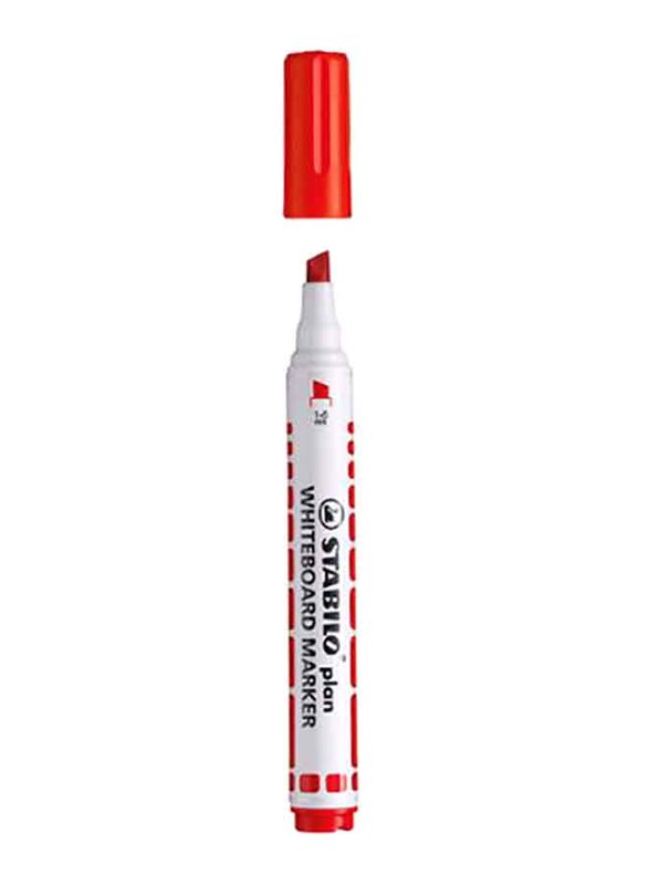 

Stabilo Plan Chisel Whiteboard Marker, Red