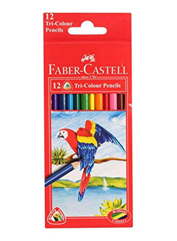 

Faber-Castell Tri-Color Pencil Set, 12 Pieces, Multicolour