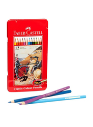 Faber-Castell 12-Piece Classic Color Pencil Set, FCI115844, Multicolour