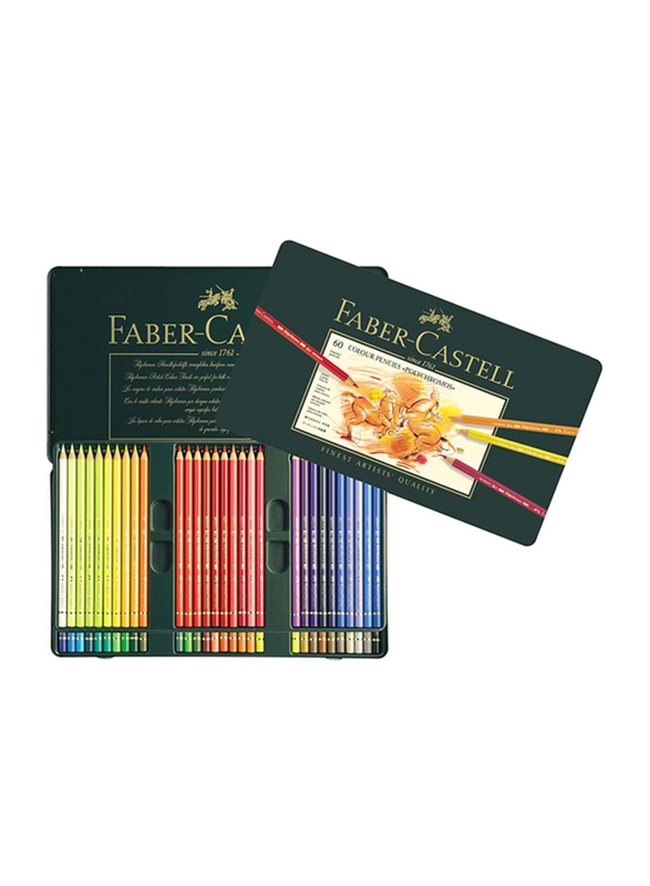 

Faber-Castell 60-Piece Polychromos Wooden Color Pencil Set, Multicolour