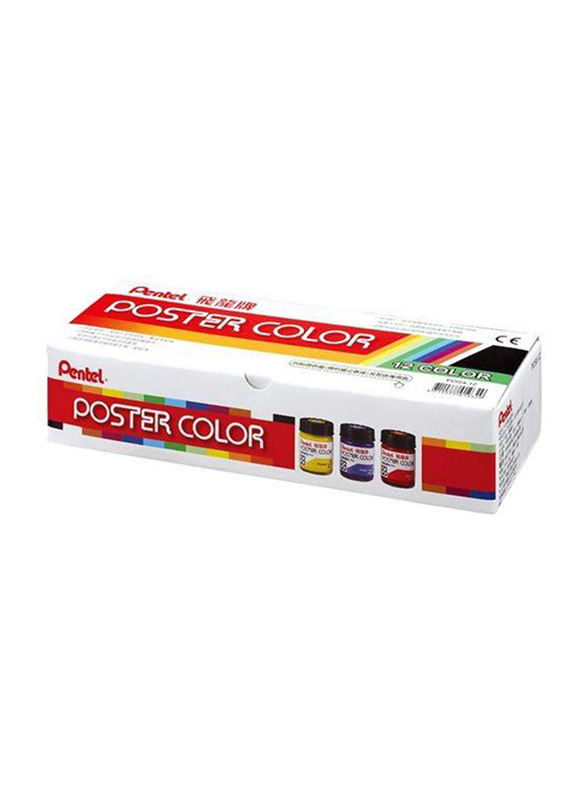 

Pentel Poster Colour Set, 12 Pieces, Multicolour