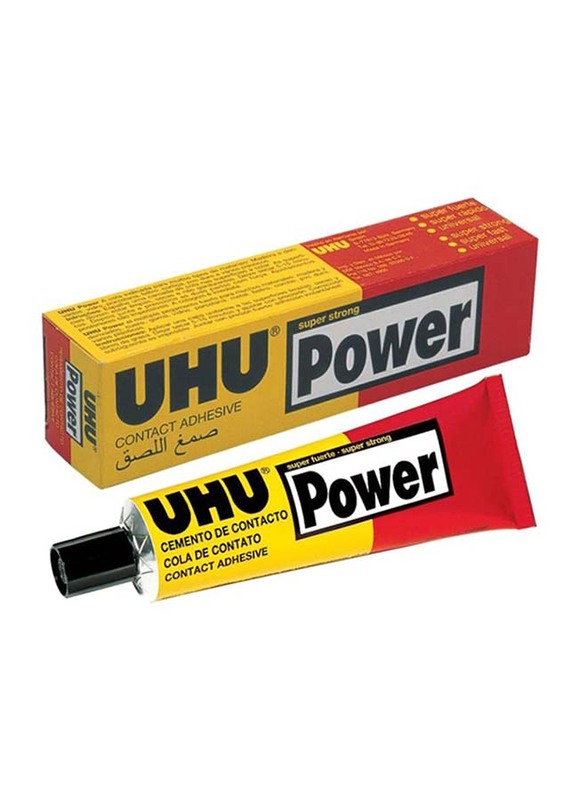 

UHU Power Super Strong Glue, 50ml, Yellow/Red/Black