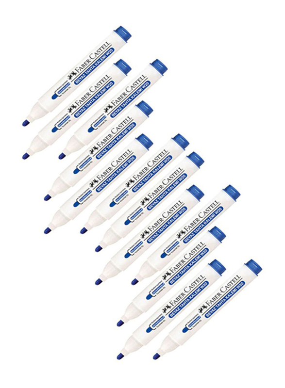 

Faber-Castell Refillable Whiteboard Marker Set, 12-Piece, Blue