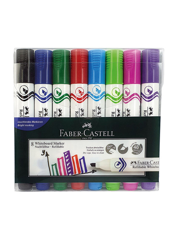 

Faber-Castell Whiteboard Marker Set, 8-Piece, Multicolour