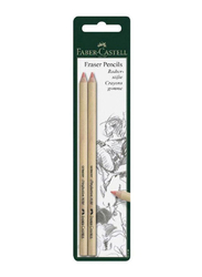 Faber-Castell Artist Eraser Pencil, Beige/White